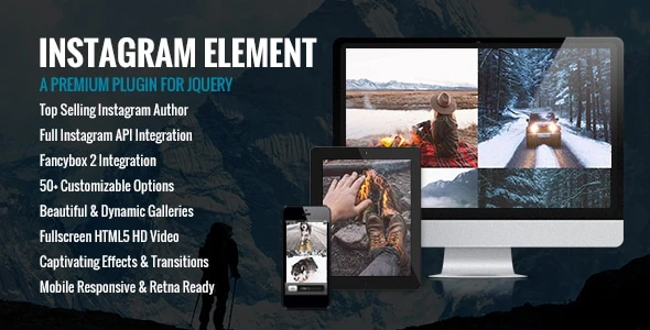 Instagram Element – Instagram Plugin for jQuery